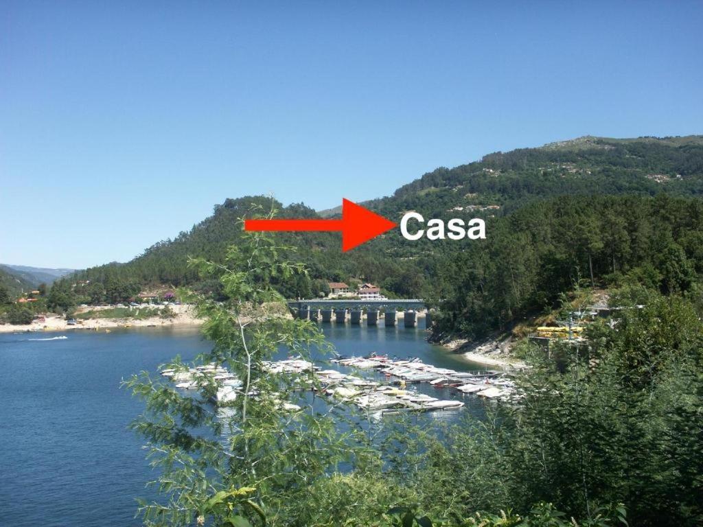Ferienwohnung Casa De Casarelhos - Vistas Rio, Campo E Montanha - Lareira Geres Exterior foto